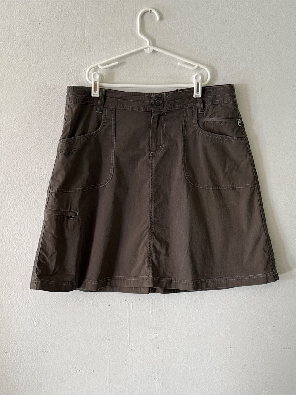 Kuhl Womens Gray Kuhl Kurve Free Range Hiking Outdoors Skirt Sz 8